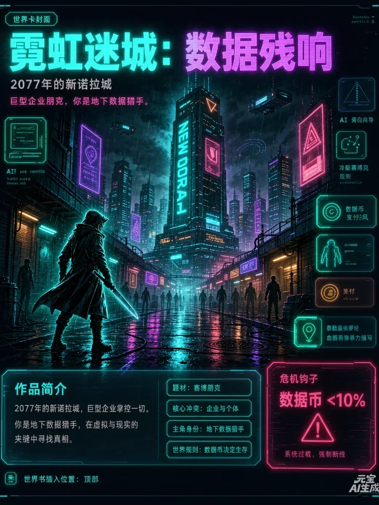 霓虹迷城：数据残响 封面